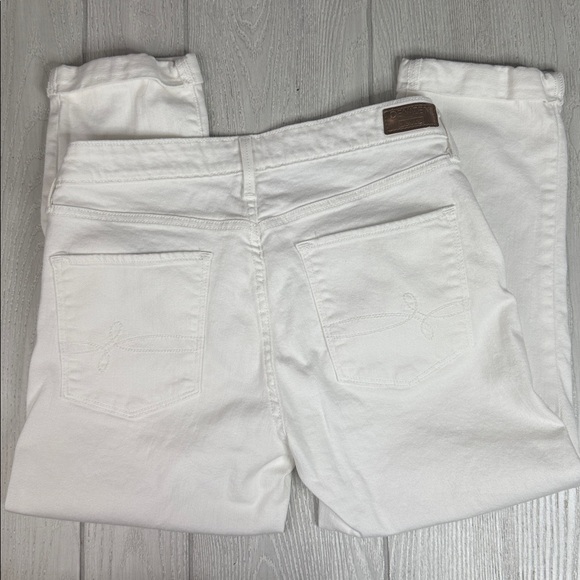 Women’s white Denizen from Levi’s Modern crop white jeans size 10 - Picture 7 of 8